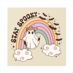 Stay Spooky Vintage Hippie Posters and Art